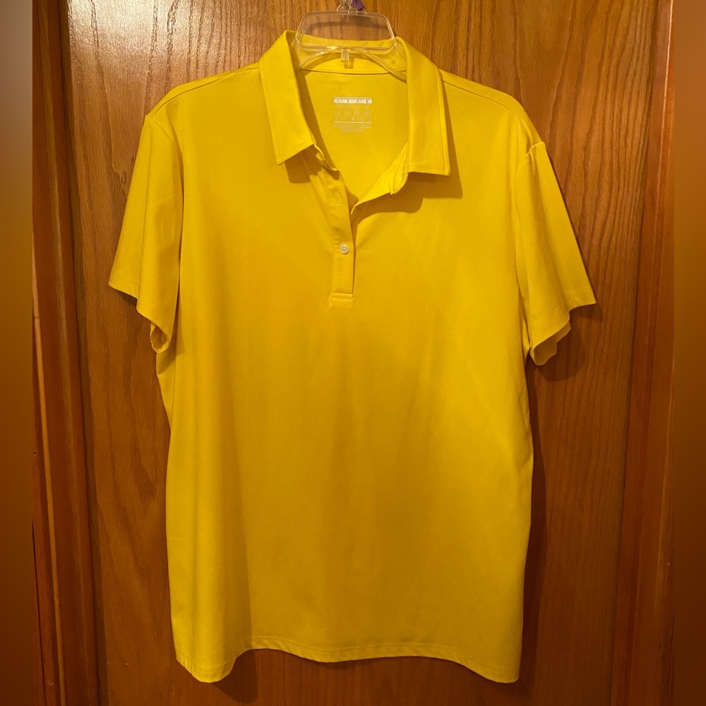 Women’s Classic Yellow Athletic/Golf Polo Shirt XXL